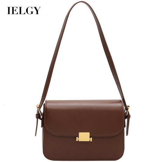 IELGY Women's high-end retro messenger shoulder and armpit small square bag
