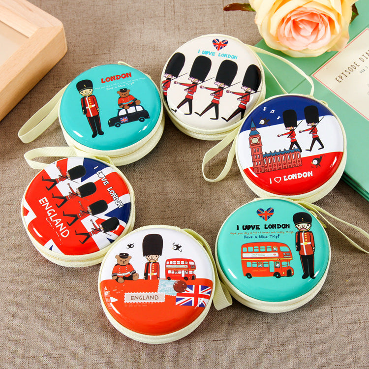 IELGY Cute cartoon printed zipper coin purse