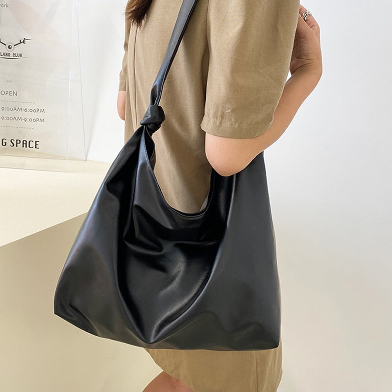 IELGY casual simple soft face solid color ladies big bag