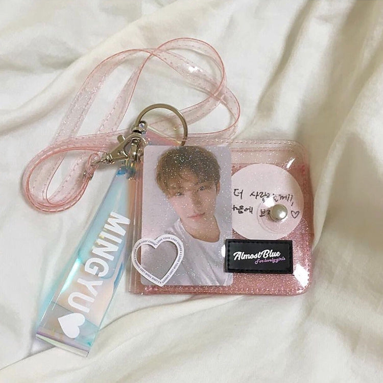 IELGY ID package transparent PVC folding wallet card package