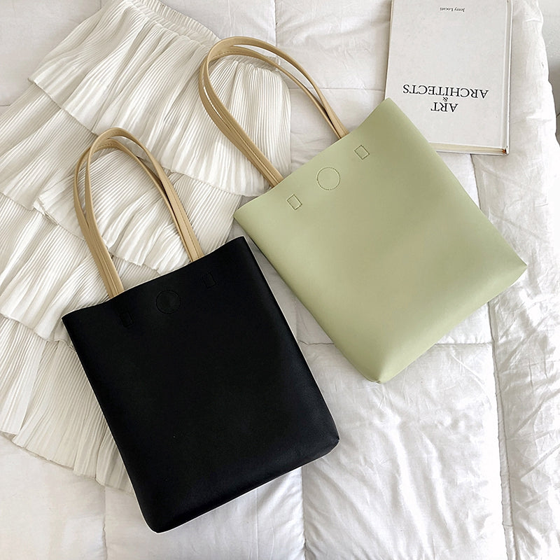 IELGY High-class sense of foreign-capacity large-capacity simple Korean version of the tide one-shoulder bag hand-held tote