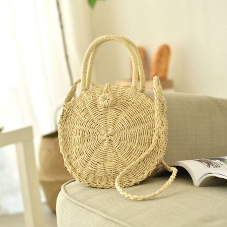 Ins super fire grass package beach bag round package