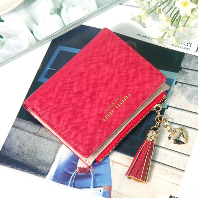 IELGY Korean Short Wallet Mini Ladies Wallet