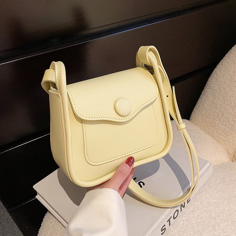 IELGY women's all-match simple commuter crossbody contrast color small square bag