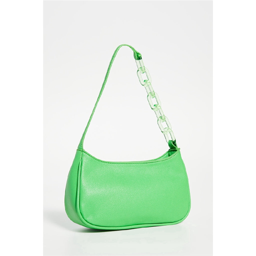 IELGY Fashion brand designer acrylic chain staff carrying single shoulder underarm bag