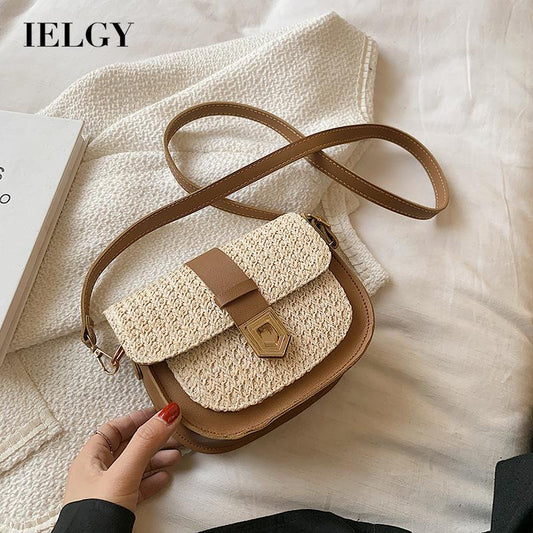 Fashion simple small fresh one shoulder messenger bag Western style saddle bag