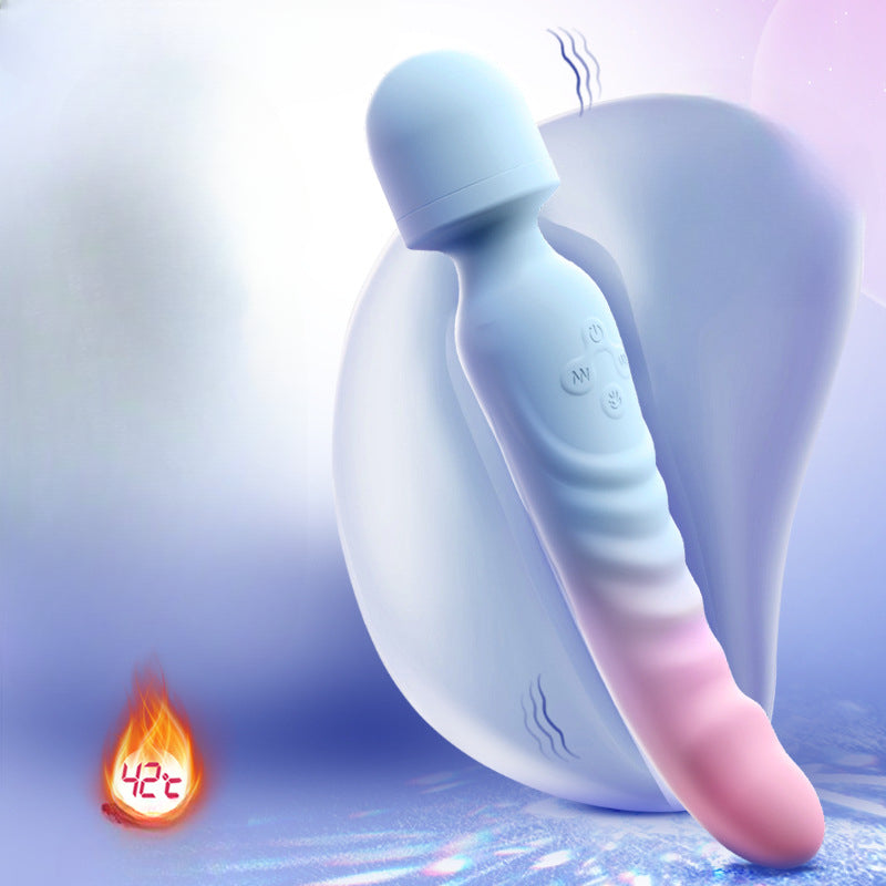 YOUTHAV Vibrating vibrator, vibrating and heating double-headed vibrator, female masturbator, adult sex toys