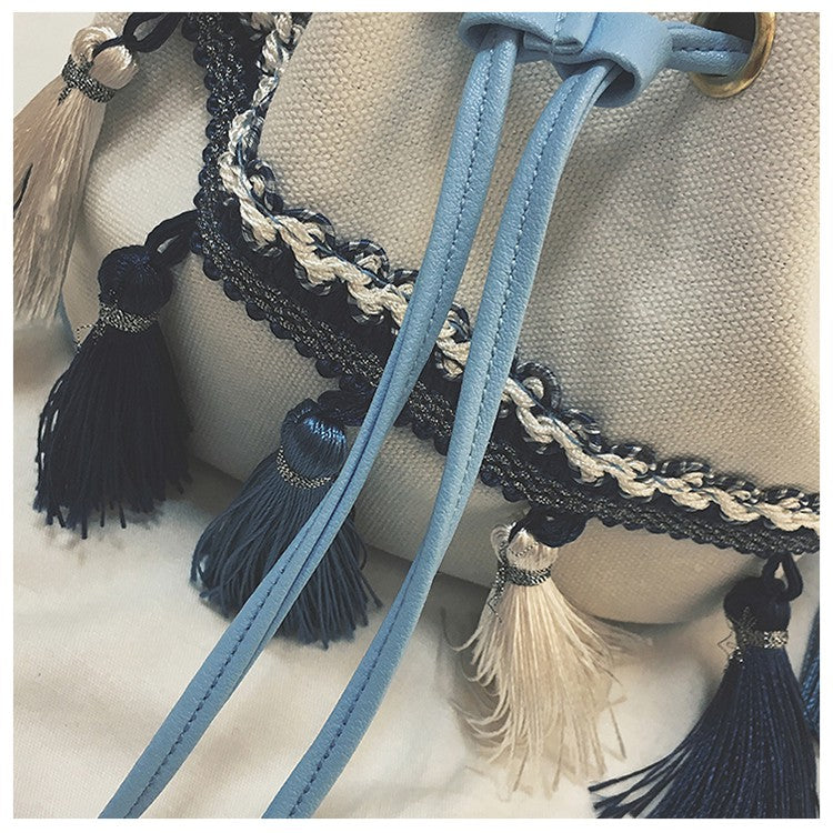 Handbags new chain tassel buckets