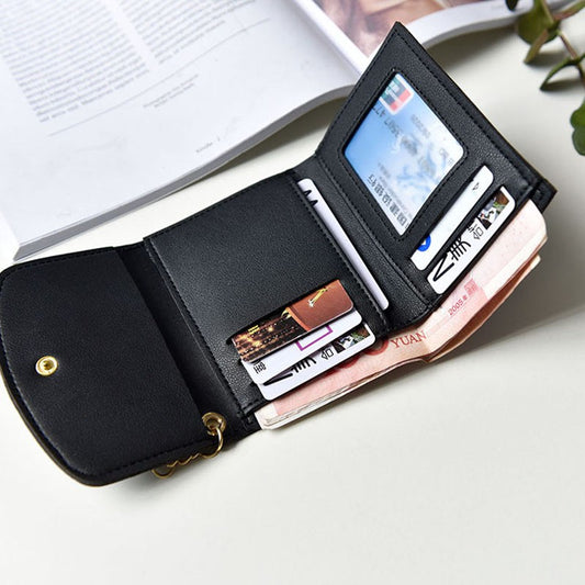 New wallet short wallet PU soft leather three fold hand wallet