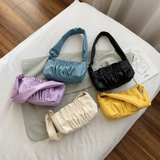 IELGY Cloud bag female joker underarm bag soft shoulder bag handbag