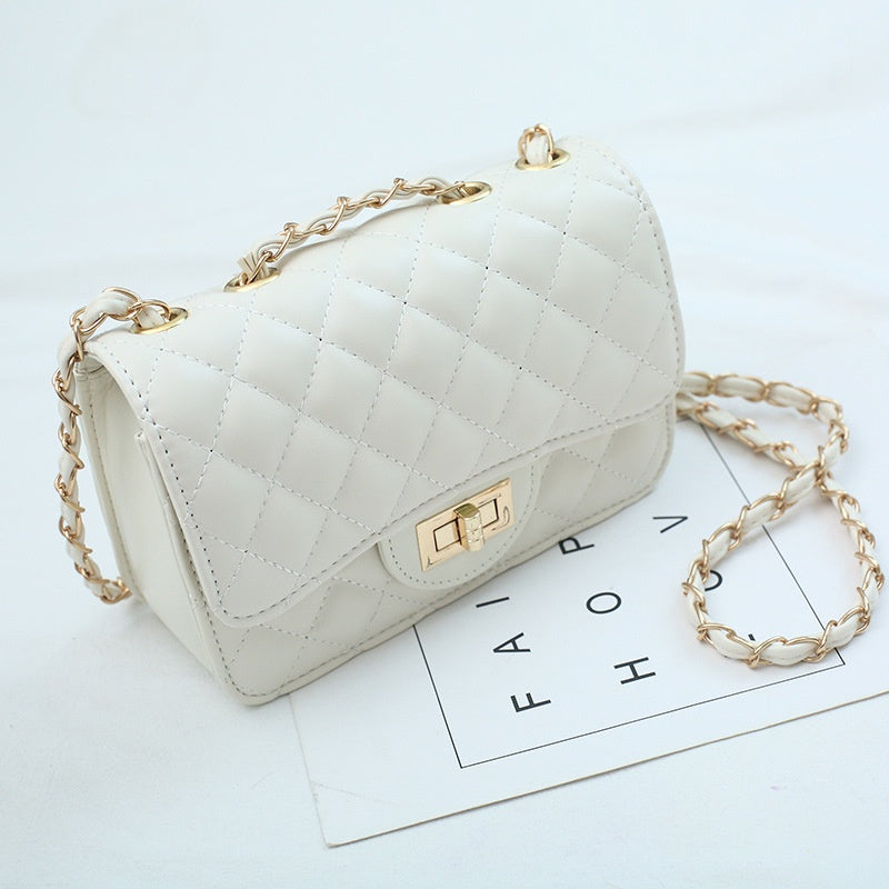 IELGY square bag shoulder messenger bag small fragrance rhombic chain bag Joker bag
