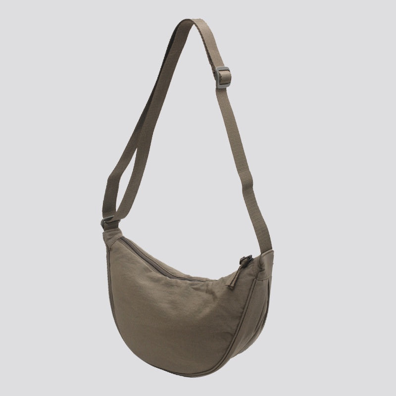 IELGY women's versatile adjustable messenger nylon dumpling Zipper bag