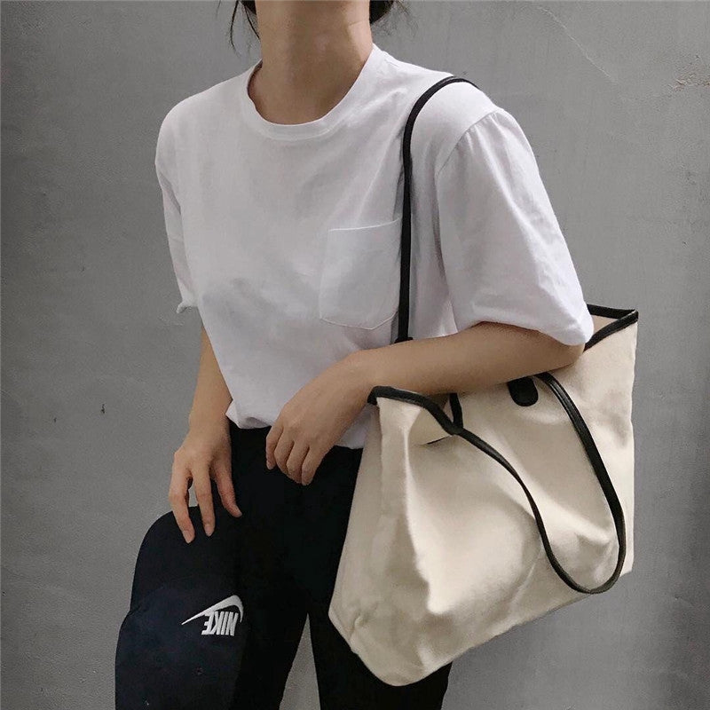 IELGY canvas bag tote bag large  Canvas Handbags