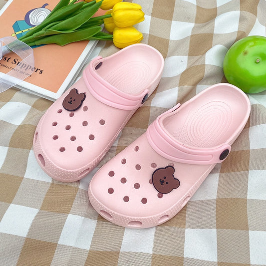 IELGY lightweight fashion cute beach Baotou non-slip slippers women