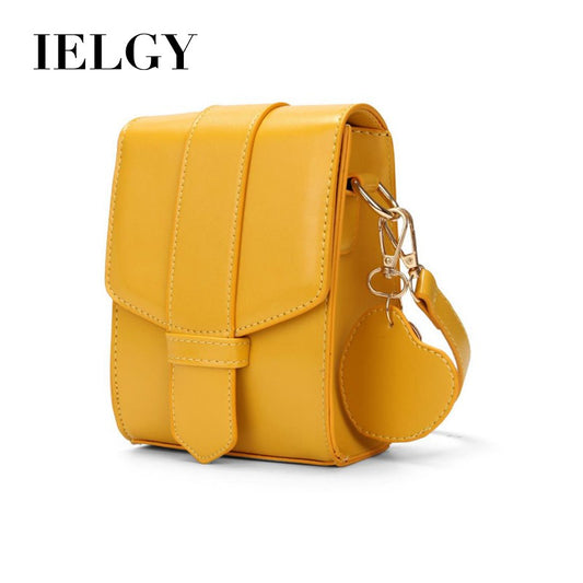 IELGY Women's bag shoulder bag diagonal wide shoulder strap small square bag