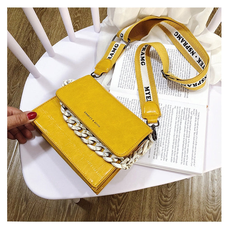 IELGY chain handbag crocodile shoulder diagonal bag