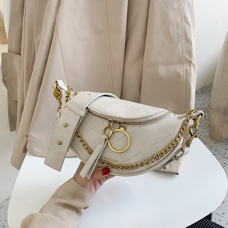 IELGY Korean waist bag ladies shoulder messenger bag chest bag fashion all-match bag