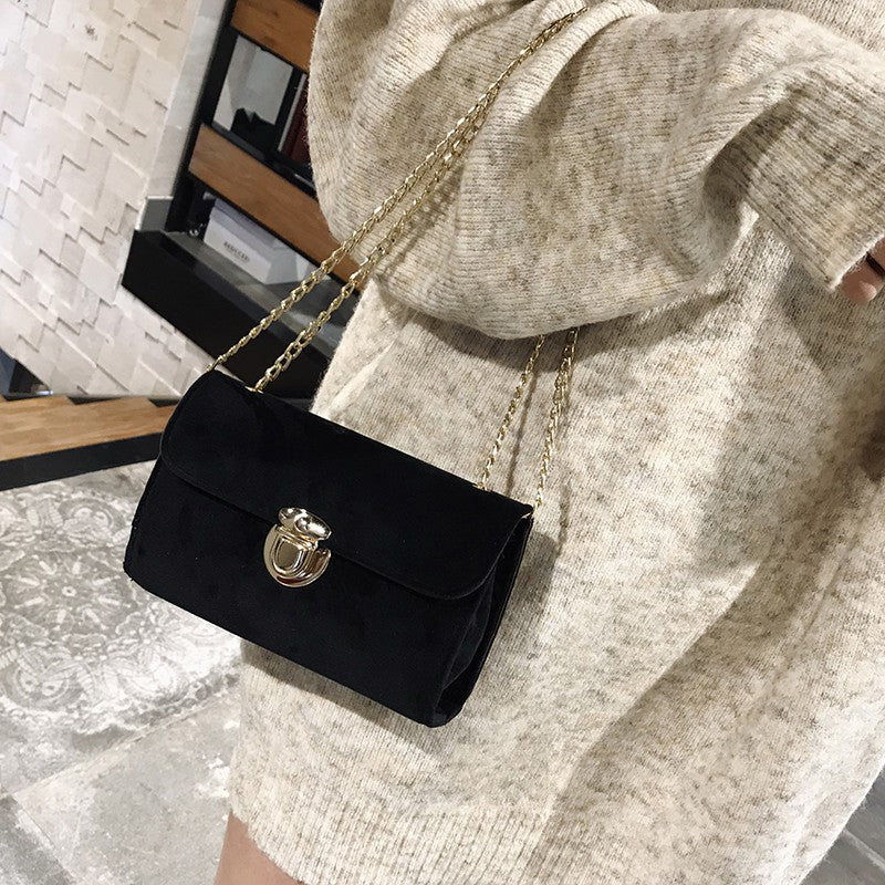 Velvet bag Messenger bag chain bag