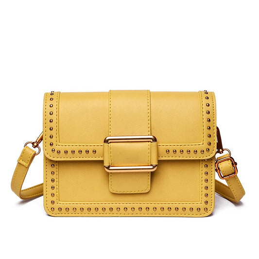 Korean version of the rivet small square bag shoulder Messenger bag