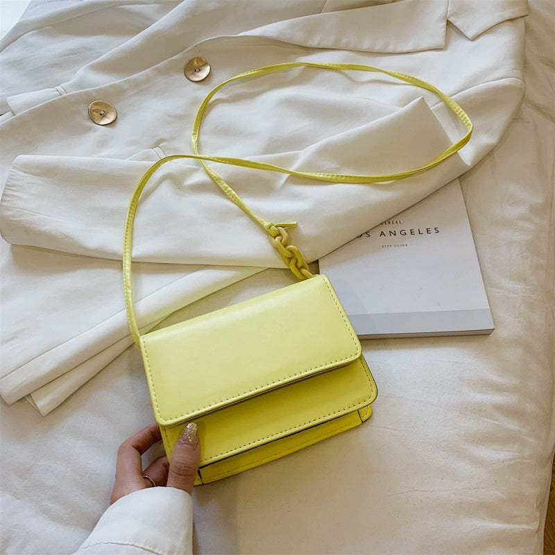 IELGY Mini candy color girl Bag Fashion Korean version versatile One Shoulder Messenger chain bag