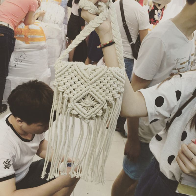 New shoulder slung handbags straw bag