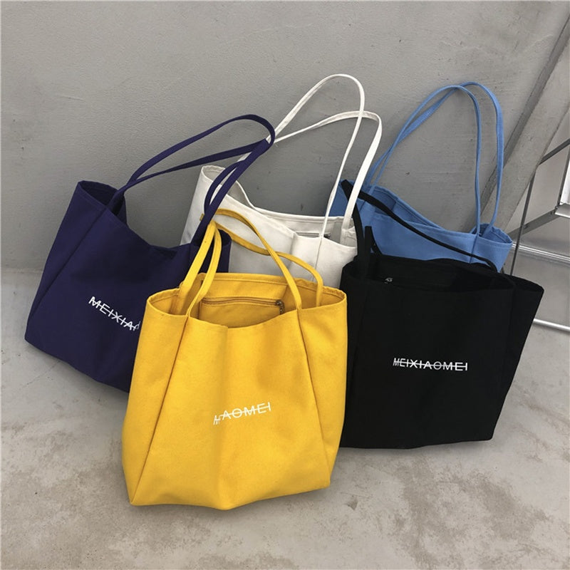 IELGY Western Style Casual All-Matching Canvas Summer Fashion Large Capacity New Trendy Women's Tote Bag