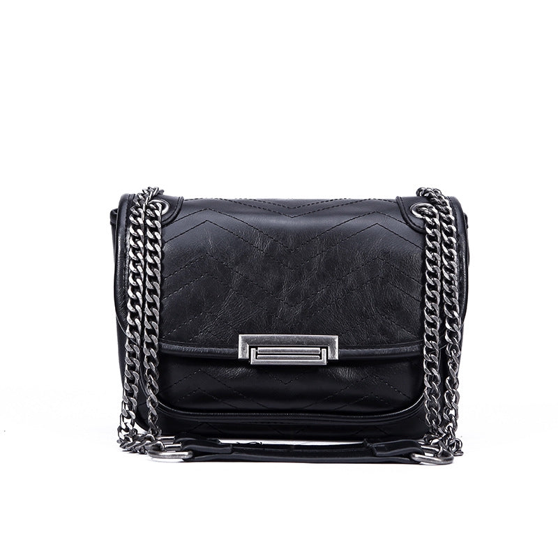 IELGY Fashion retro women's bag diamond chain bag shoulder Messenger bag
