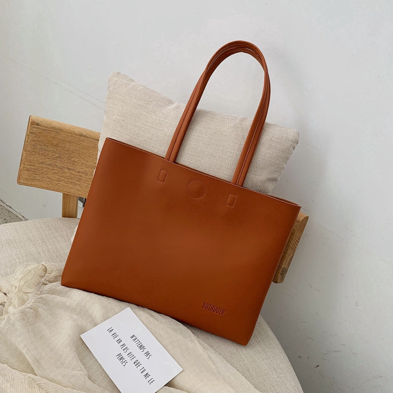 IELGY High quality, foreign style, large capacity, simple Korean version single shoulder bag, Messenger carrying Tote Bag
