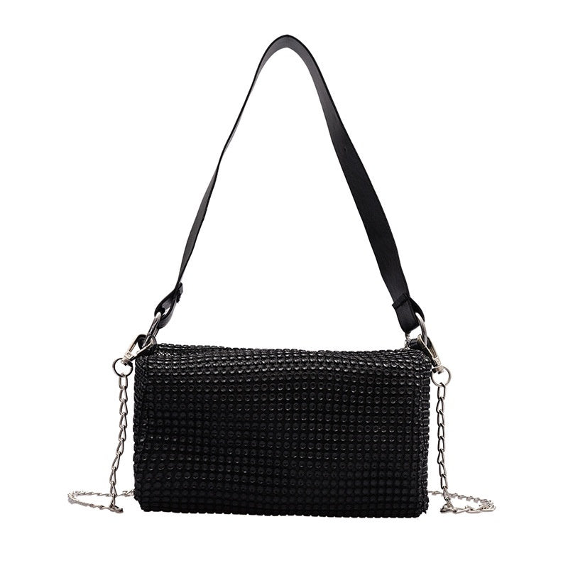 IELGY Diamond bucket bag Korean crossbody shoulder bag fashion chain dinner bag