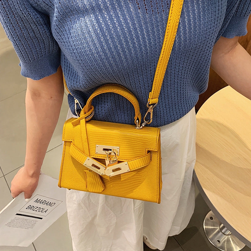 IELGY Korean  slung portable platinum bag Kelly bag
