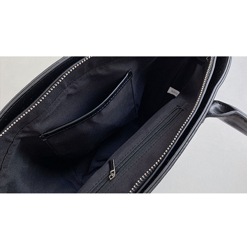 IELGY stitching bucket bags Women's bags zipper Fashion large capacity canvas ladies shoulder bags handbags fashion, trend
