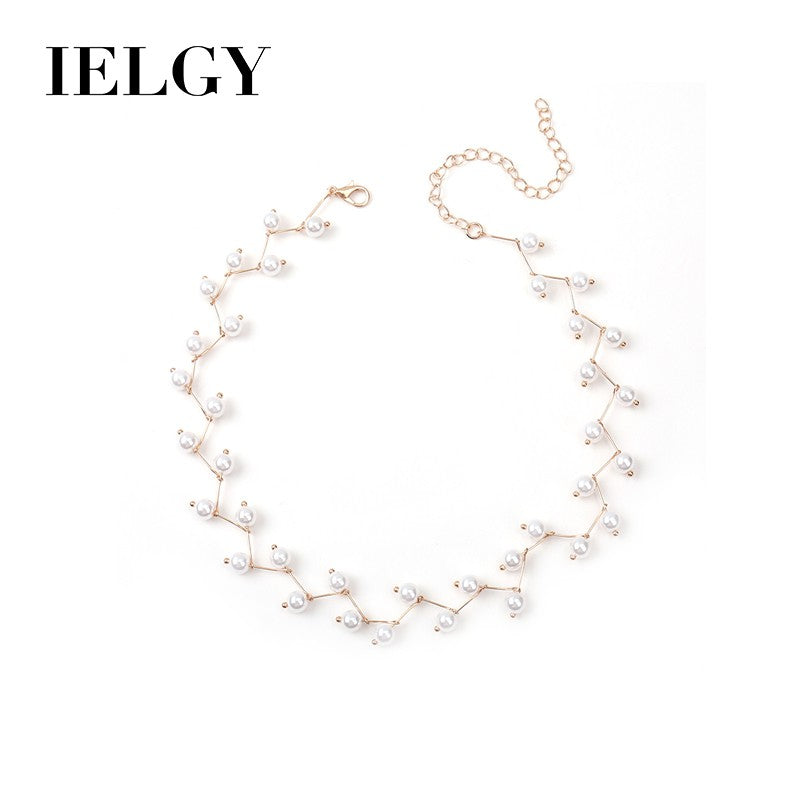 IELGY Korean Necklace Women's Short Money Circle Necklace Clavicle Choker