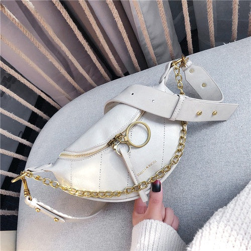 Ielgy 2020 spring and summer net red new versatile waist bag women's ins super hot fashion chest bag Single Shoulder Messenger fashion chain small bag