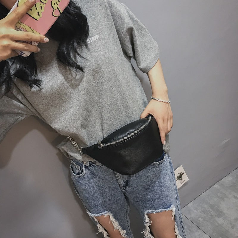 IELGY Summer new slant chic retro wild pockets chest bag