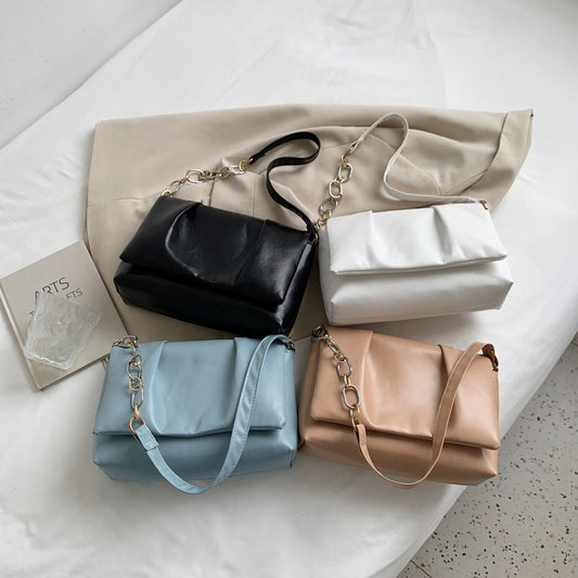 IELGY shopping texture western cloud bag small fresh one-shoulder chain