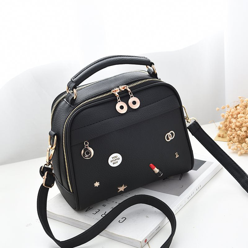 Hot spot new lipstick crossbody shoulder bag ladies handbag