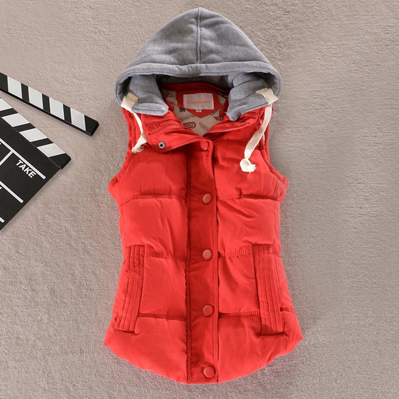 IELGY autumn and winter cotton waistcoat women's Korean version of the large size foreign trade vest waistcoat short warm vest