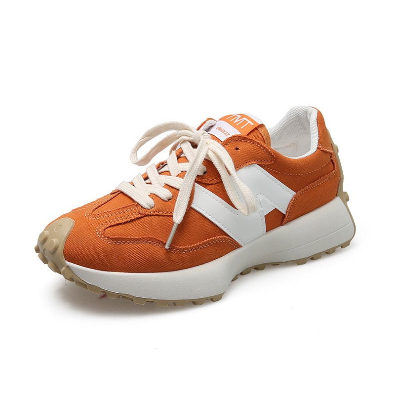IELGY color matching breathable thick-soled running shoes women's trendy casual sports shoes