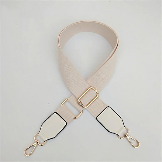 IELGY Fashion Solid Color Canvas Wide Shoulder Strap Accessories Adjustable All-match