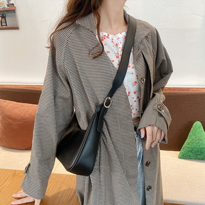 IELGY Baobao female retro armpit medieval bag hand-held crescent Single Shoulder Messenger dumpling baonv Chao