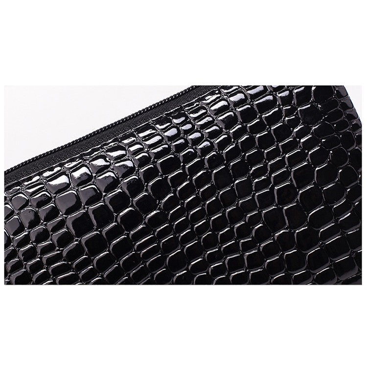 IELGY Crocodile Pattern Clutch Women's Mobile Phone Bag Wallet Leather Small Bag