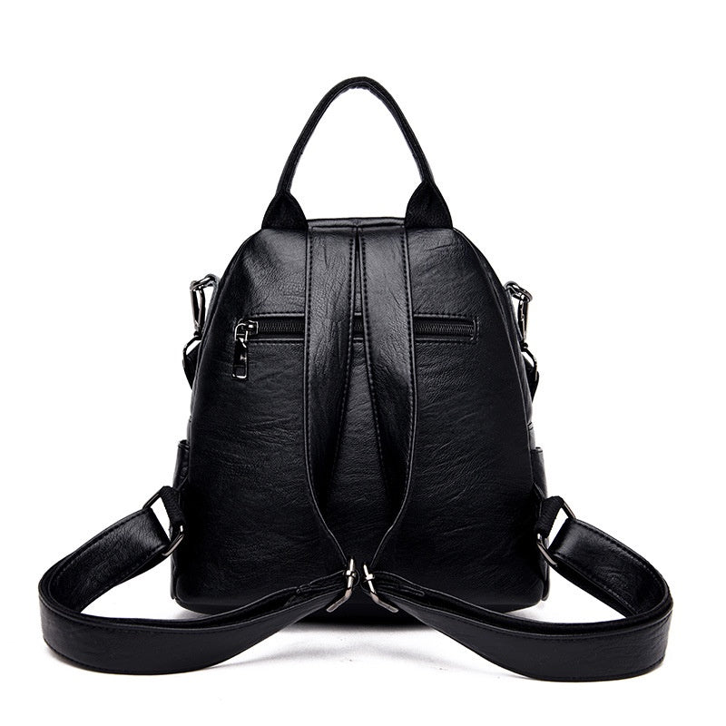 IELGY women's fashion anti-theft multifunctional large capacity soft leather backpack