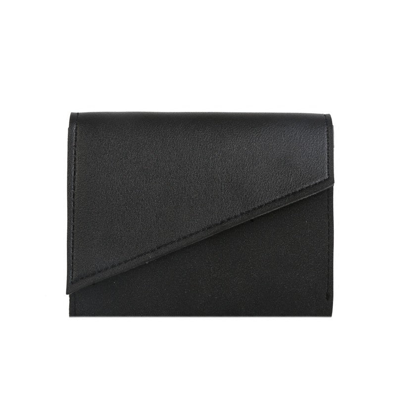 Trifold wallet female short student folding retro Harajuku coin purse