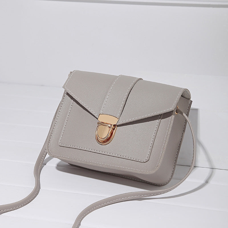 IELGY type lock buckle small square bag slant satchel