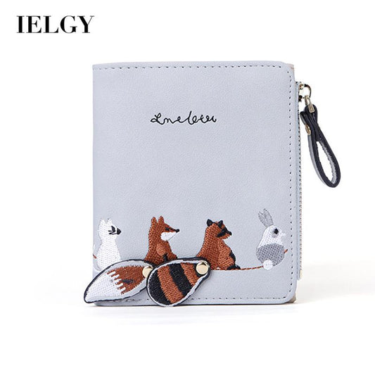 IELGY ins wallet women short Korean style cute small fresh mini trendy personality coin purse