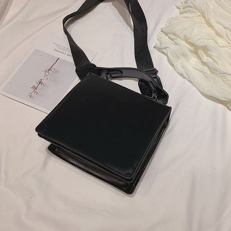 Retro handbag Korean version of the simple handbag ins shoulder Messenger bag