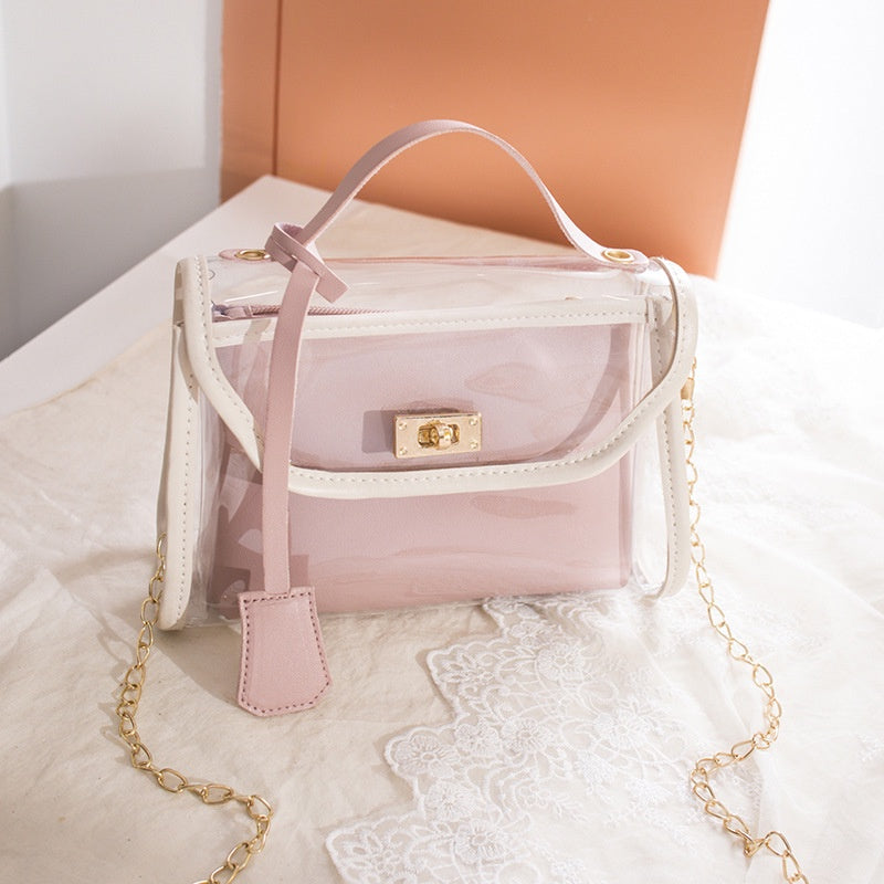 IELGY Korean style simple female bag casual mother-and-child bag chain small square bag