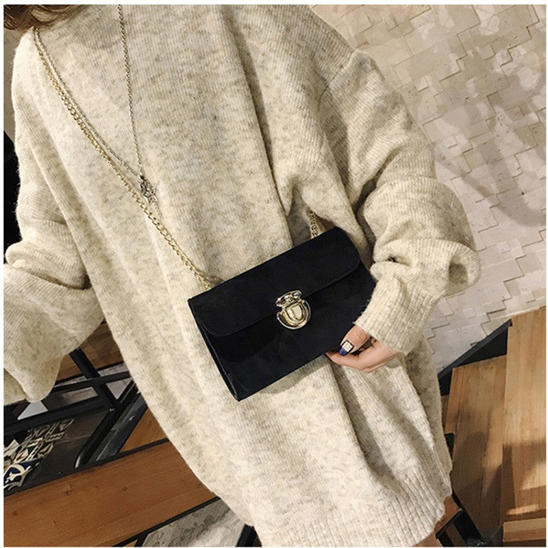 Velvet bag Messenger bag chain bag