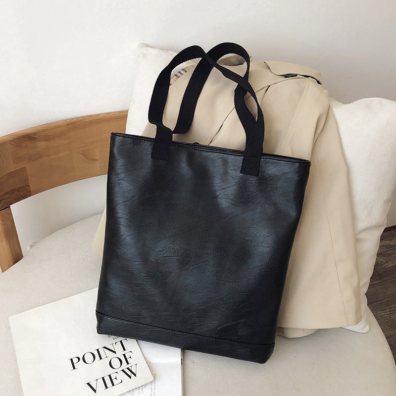 IELGY Single shoulder bag female Korean version of Joker large capacity fashion simple tote bag