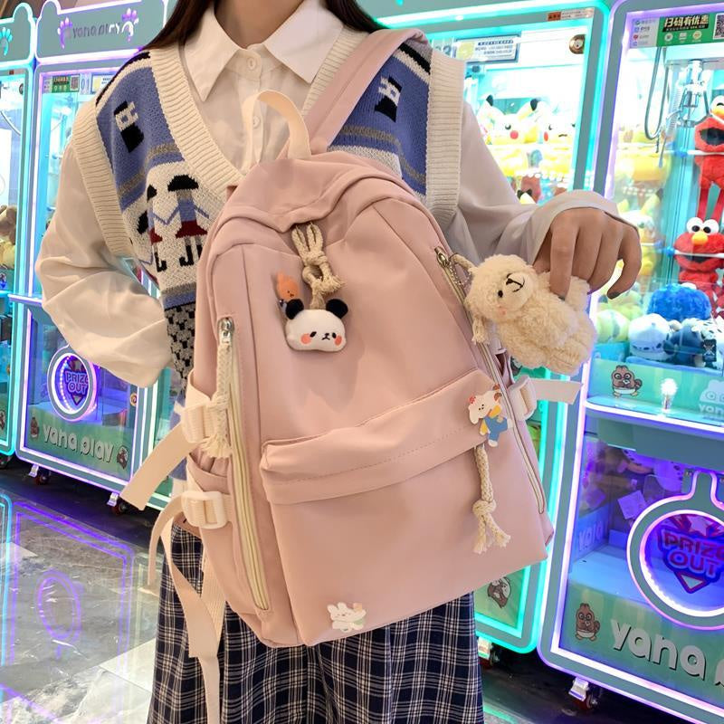 IELGY schoolbag female backpack Korean version large capacity cute all-match